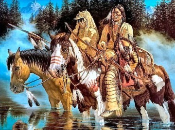 Indios Indios nativos americanos Pinturas al óleo